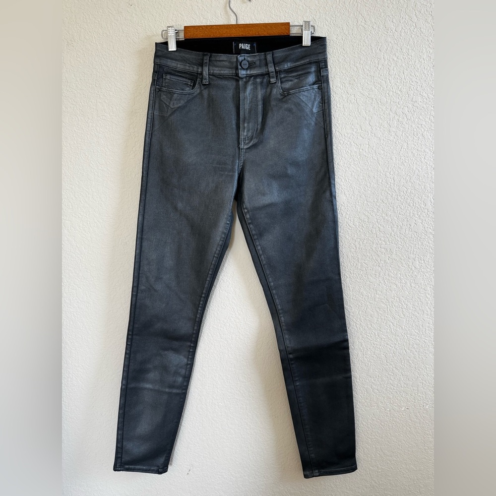 Paige Hoxton Coated Skinny Jeans